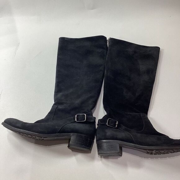 Aquatalia Sue Knee High Boots Black‎ Leather Women’s Size 7 - Picture 3 of 12